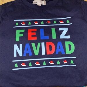Nordstrom NWT "Feliz Navidad" short sleeve top M 8/10 boys